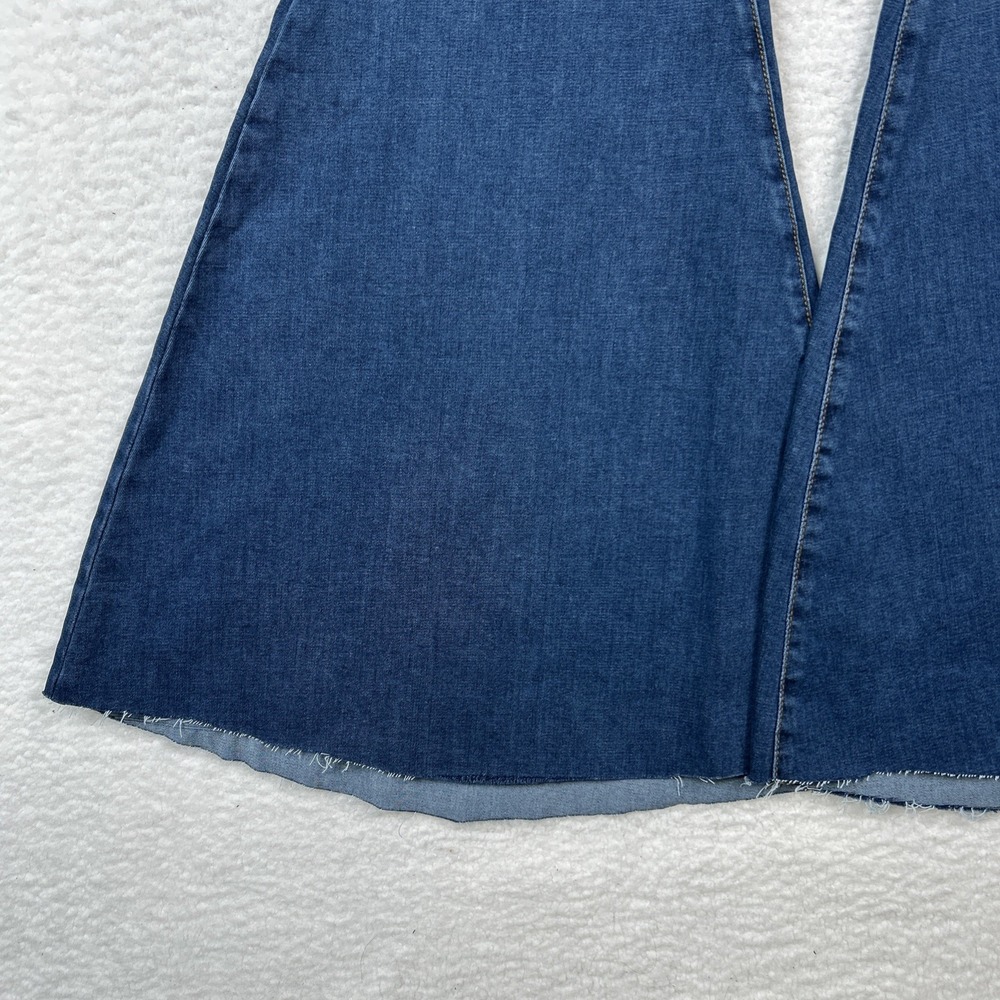 FREE PEOPLE WOMEN'S MID WASH HIGH RISE JUST FLOAT ON FLARE JEANS STRETCH 27R - Picture 4 of 15